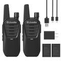 Walkie Talkies Long Range for Adults, FRS 2 Way Radio with Vox & USB-C Charging, Portable Mini Business Walkie Talkie for Woring Cruise Hiking Camping - 2 Pack